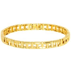 TIFFANY Co. T True Narrow Bracelet 18K Yellow Gold 750